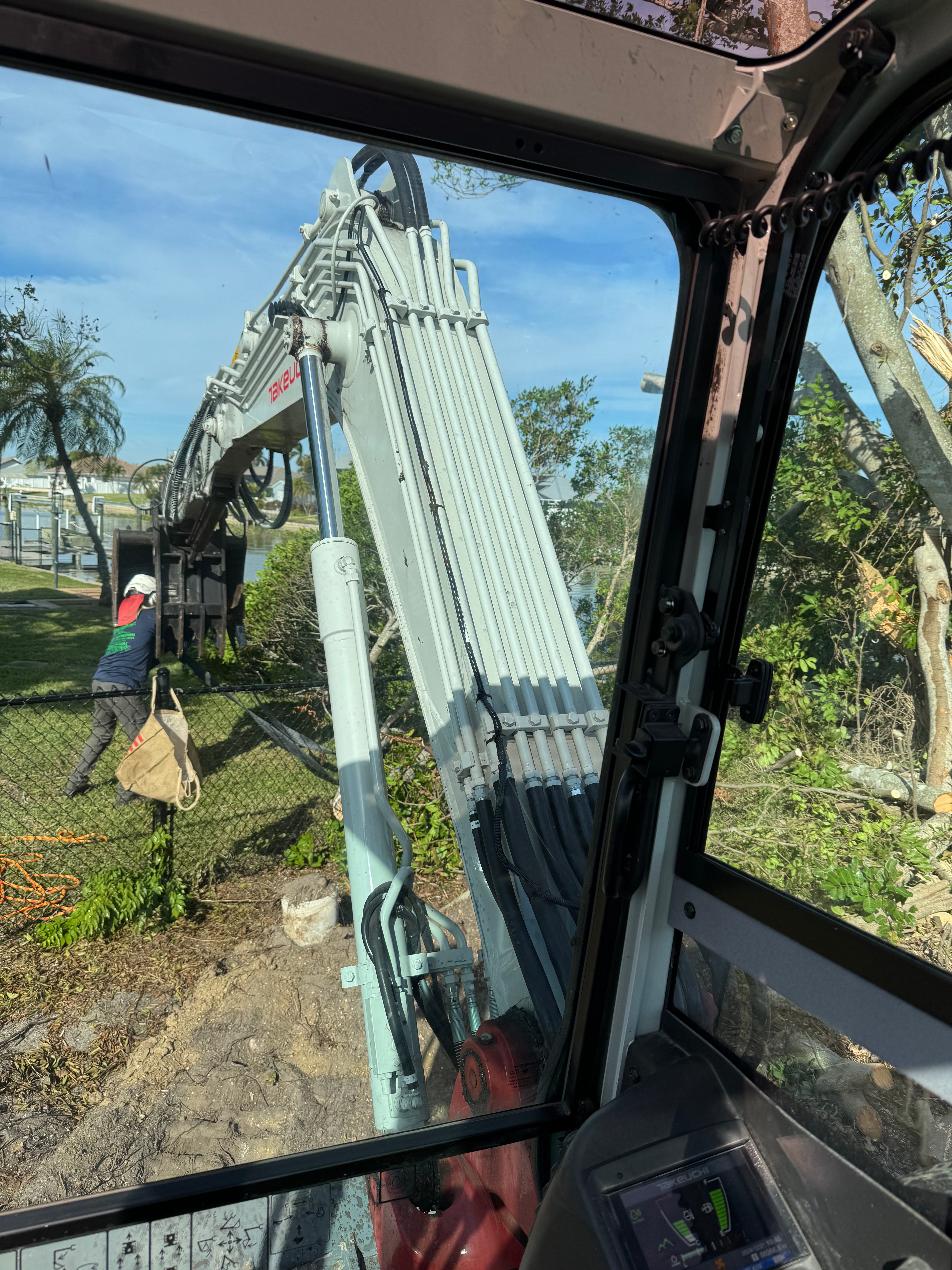 Operator's View - Land Clearing